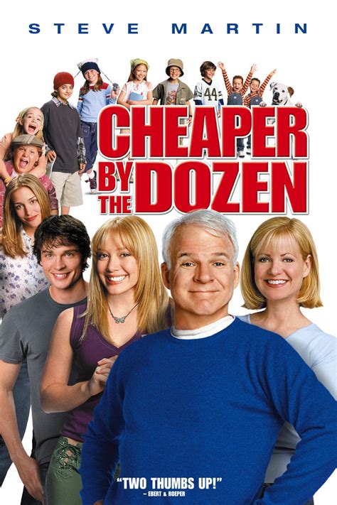 Movies related to cheaper by the dozen - Cheaper By the Dozen. While raising twelve children, a middle-aged couple decides to pursue more demanding careers -- He as a "Big Ten" university football coach, she as an author on book tour -- only to discover that big families and big careers are a difficult mix. Duration: 1h 39m. Release Date: 2003. Genre: FamilyComedy. Rating: Director ...